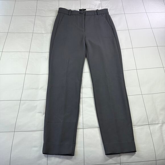 J. Crew Pants Women 2 Gray 365 High Rise Cameron Trouser Classic Solid Corpcore - Picture 2 of 12